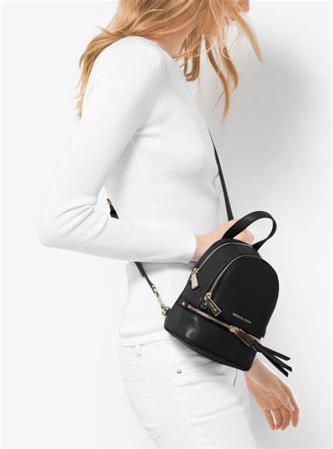 michael kors rhea mini rucksack|michael kors slim backpack purse.